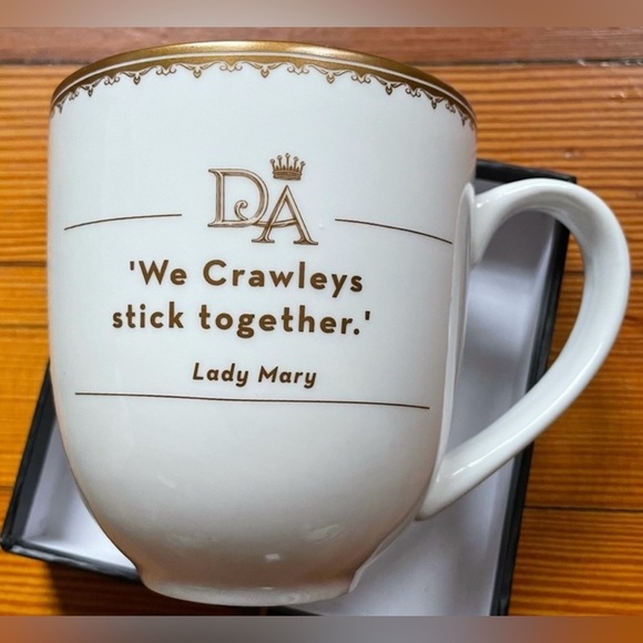 Downton Abby 2015 We Crawleys Stick Together Lady Mary Coffee Tea 14oz Mug Cup - Picture 3 of 13